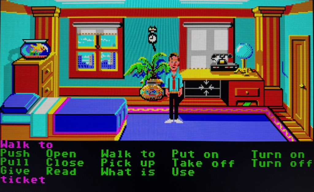Zak McKracken and the Alien Mindbenders, running on the MEGA65