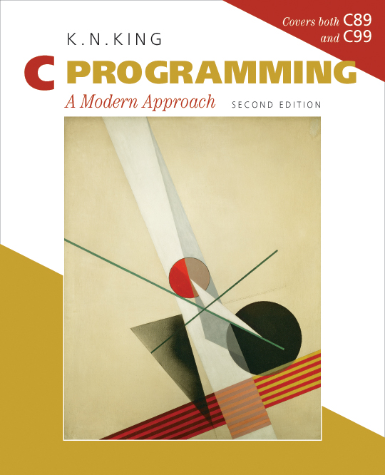 Cover for the book C Programming: A Modern Approach, by K.N. King