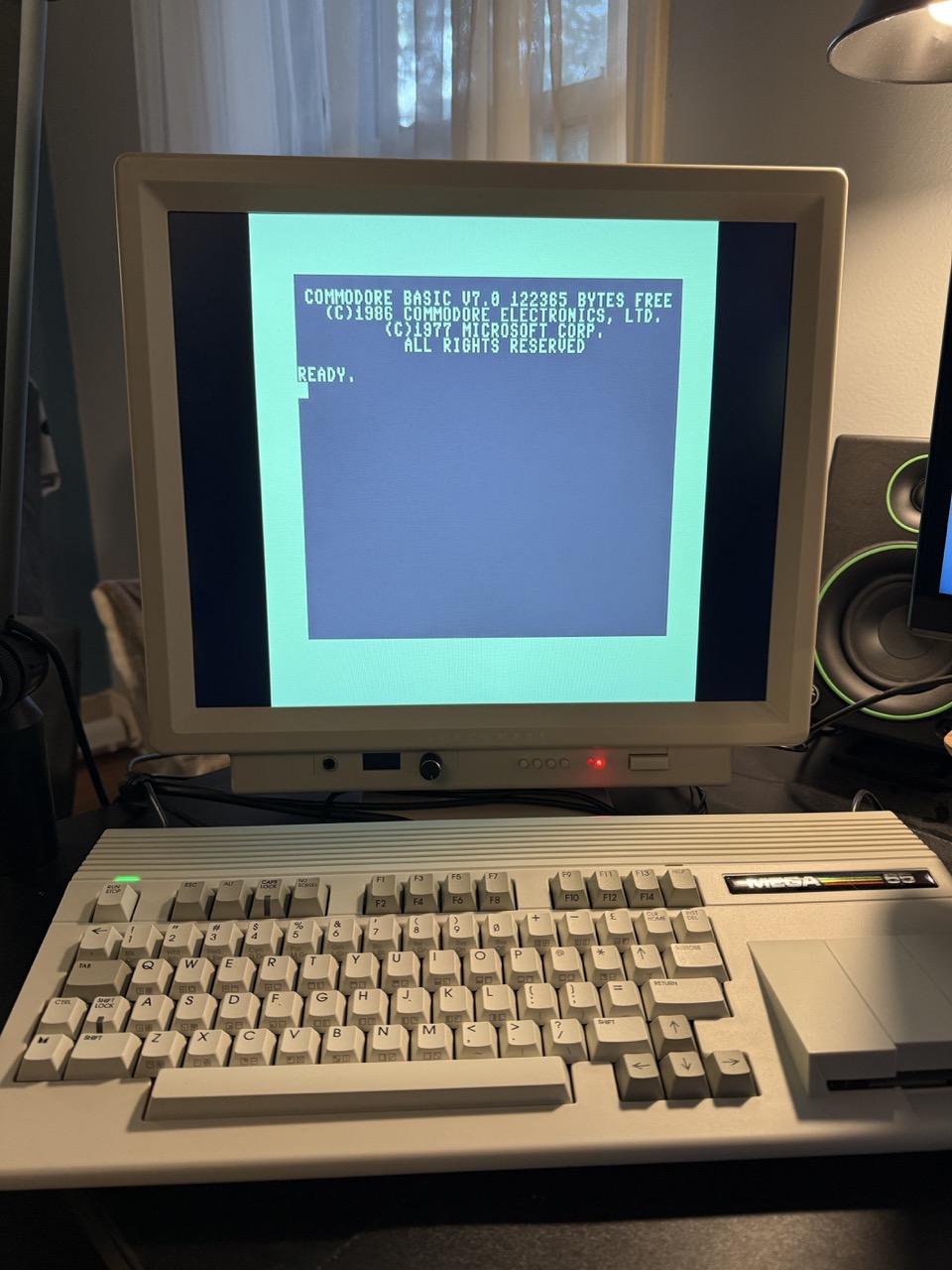 Commodore 128 core for the MEGA65, by Stefan Eilers, early release showing 40 column mode