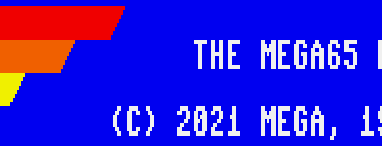 Some pixels of the MEGA65 start-up banner