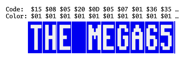 A character graphics scheme