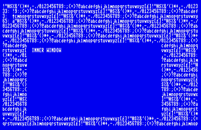 A test of my MEGA65 curses-like implementation