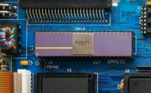 The original C65 DMAgic chip, from a REV 2A board