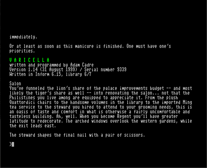 The MEGA65 Z-code Text Adventure Collection Pack #4, edited by fredrikr