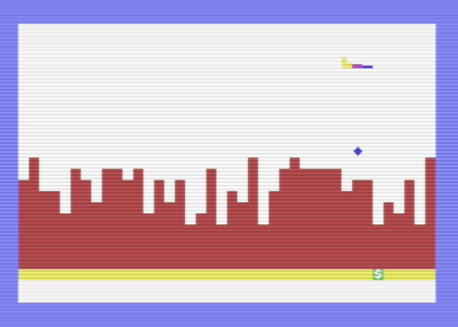 Pudding Mountain Miner, by Charles Brannon, as it appears on a Commodore 64