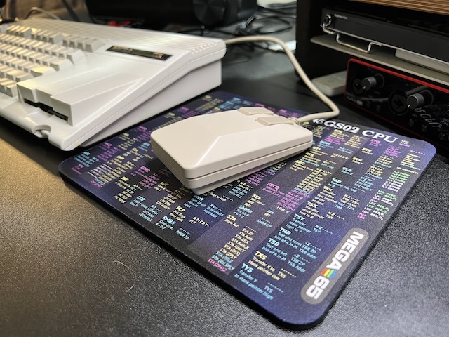 The MEGA65 45GS02 Quick Reference mousepad, now available!