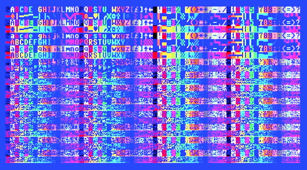 All PETSCII characters and more, in all 32 colors and attribute combinations