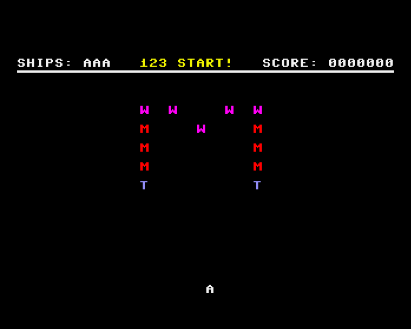 Screenshot of Charwars 65, a game by hstampfl from the MEGA65 demo disk