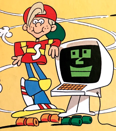 Scooter Computer & Mr. Chips, from the Schoolhouse Rock television series